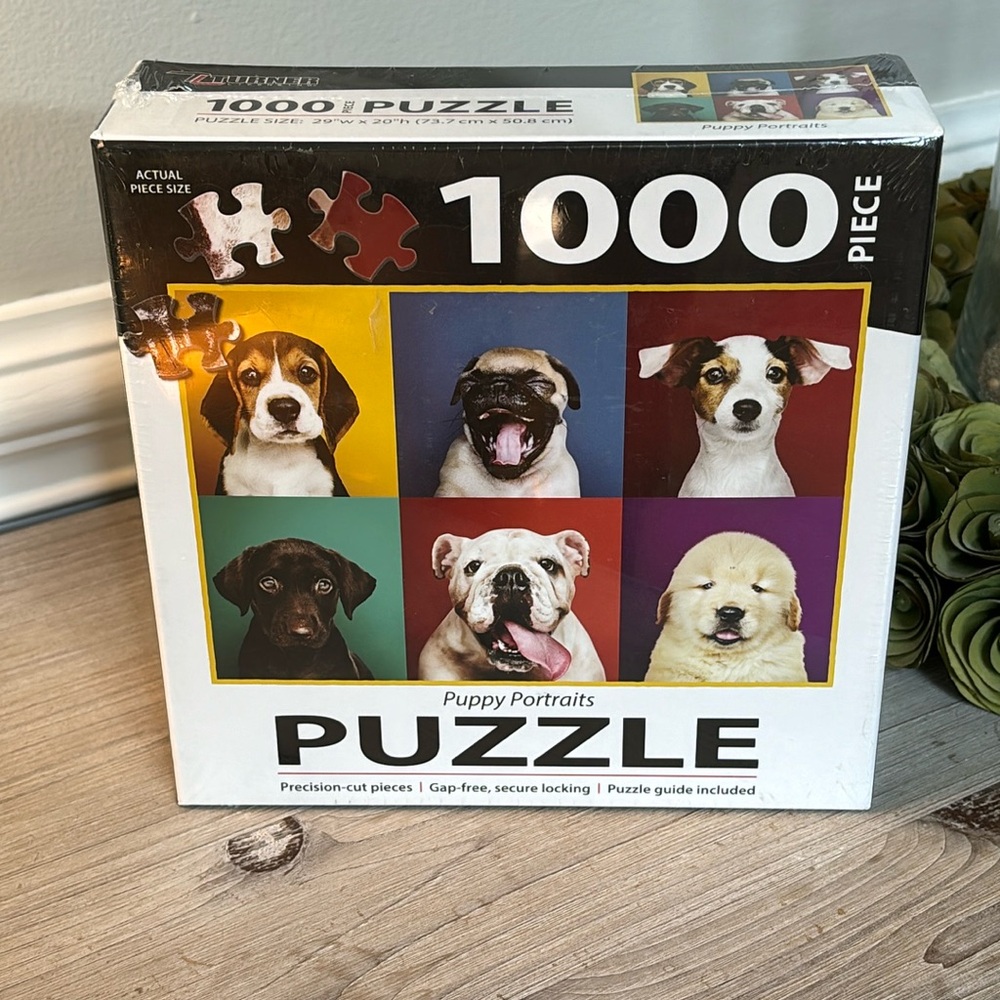 NEW 1000 Pc Puppy Portraits Puzzle